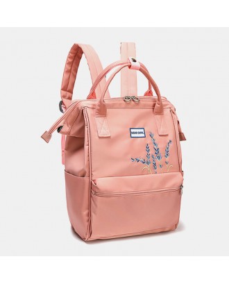 Women Anti theft Waterproof Embroidery Casual Backpack School Bag