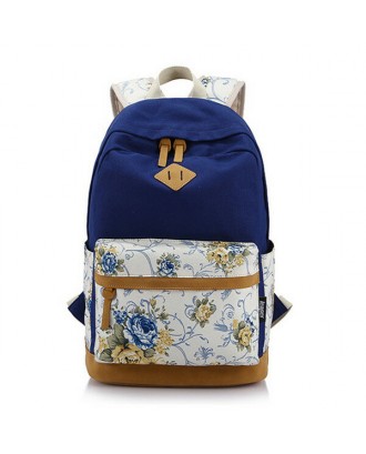 Floral Girl Backpack Women Leisure Backpack Students Backpack Teenager School Bags