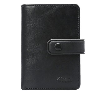 12 Card Slots Women Genuine Leather Minimalist Elegant Short Wallet Card Holder Purse