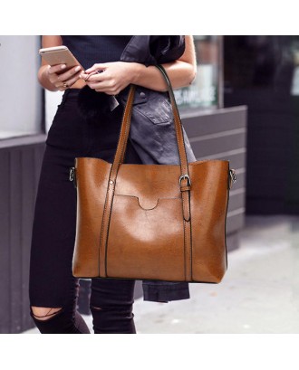 Women Tote Handbags Vintage Front Pocket Shoulder Bag Large Capacity Crossbody Bags